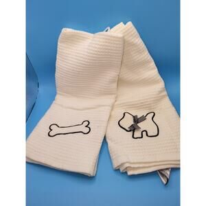 set of 2 NWOT Fascinate by Ozer Scottie Dog kitchen Towels
